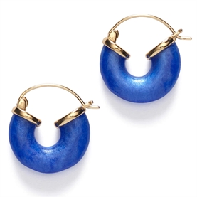 Anni Lu Petit Swell Hoops, Deep Blue 